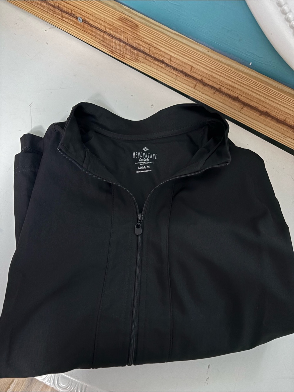 Med Couture Black Zip-Front Jacket